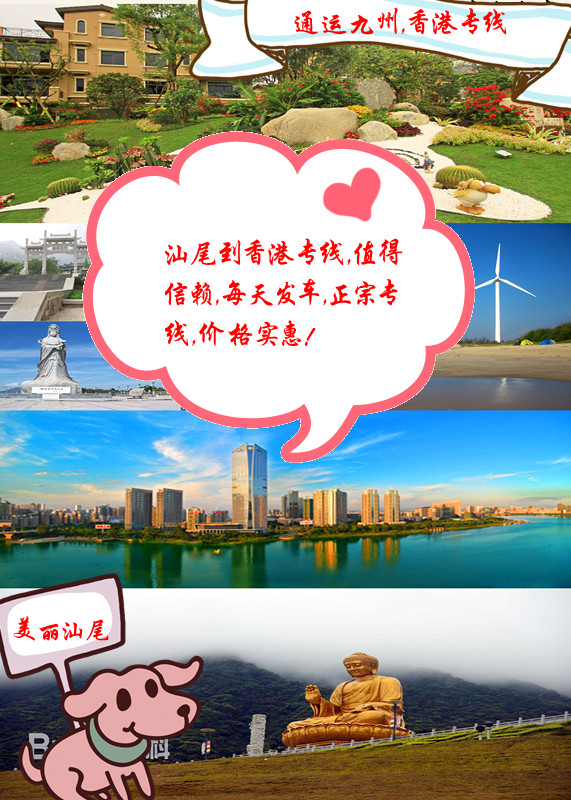 汕尾到香港專線，2天到達，汕尾到香港物流公司，今天發，明天到香港，